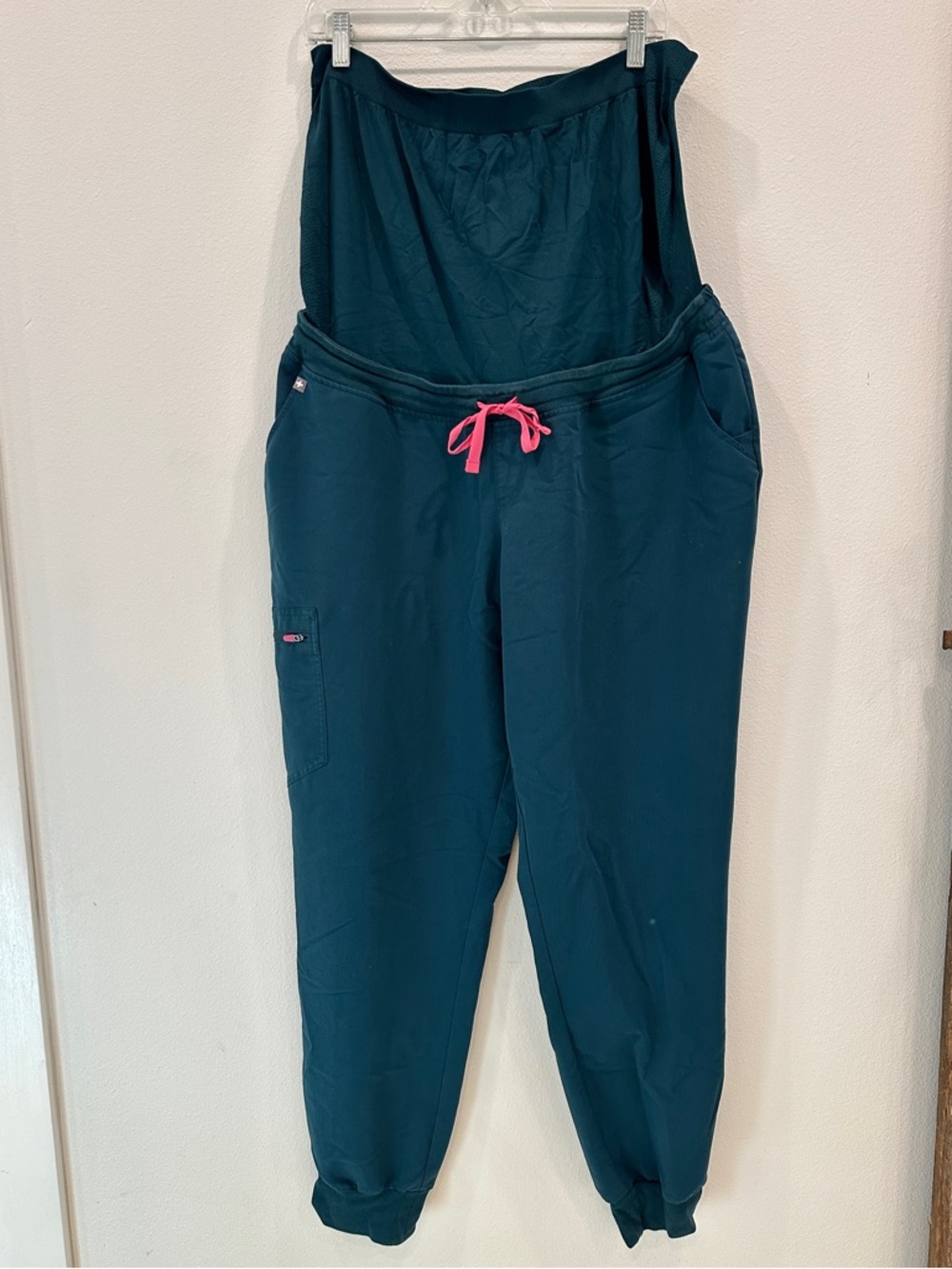 Figs Caribbean Blue Maternity Zamora Jogger Scrub Pants size XXL/T XXL Tall